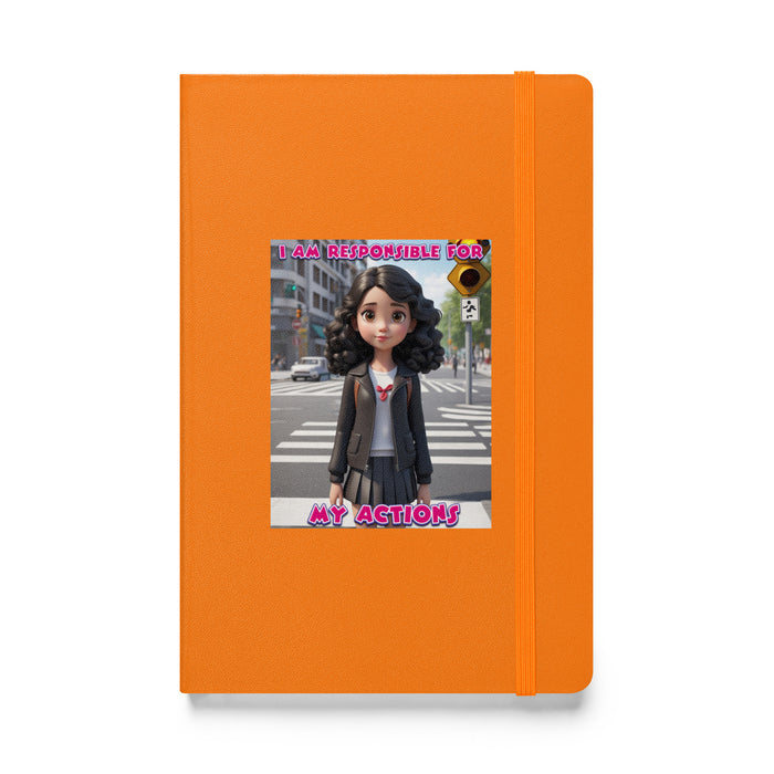 I am responsible for my actions - Hardcover Bound Lined Notebook - 80810401