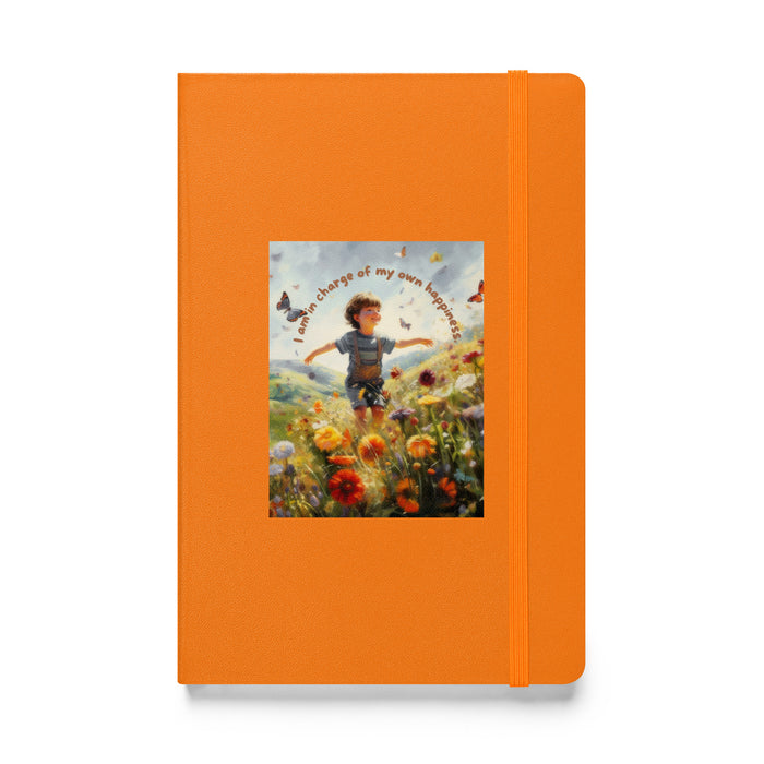 I am in charge of my own happiness 3 - Hardcover Bound Lined Notebook - 80730401