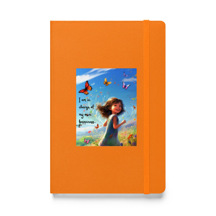 I am in charge of my own happiness 2 - Hardcover Bound Lined Notebook - 80720401