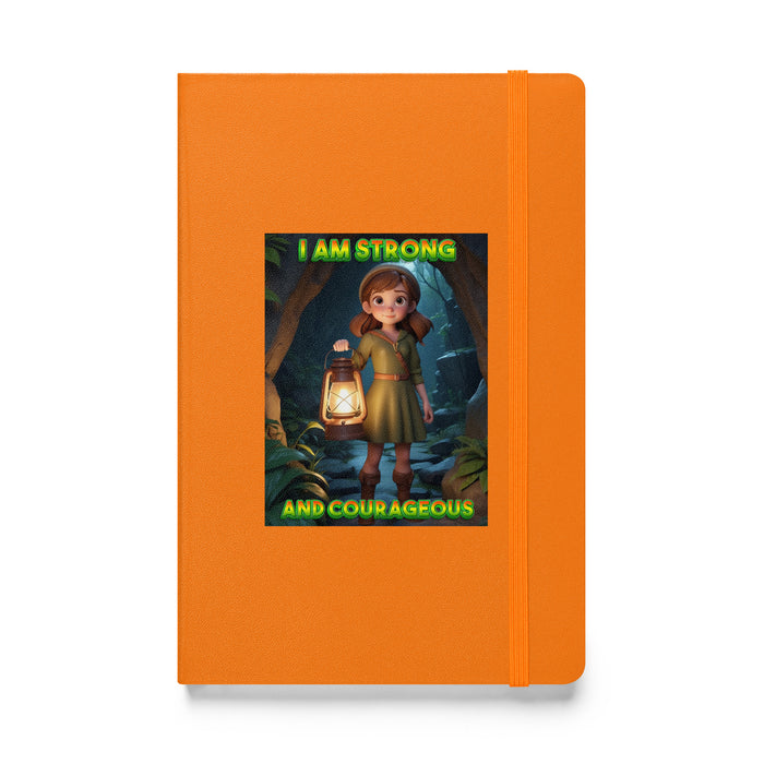 I am strong and courageous - Hardcover Bound Lined Notebook - 80310401