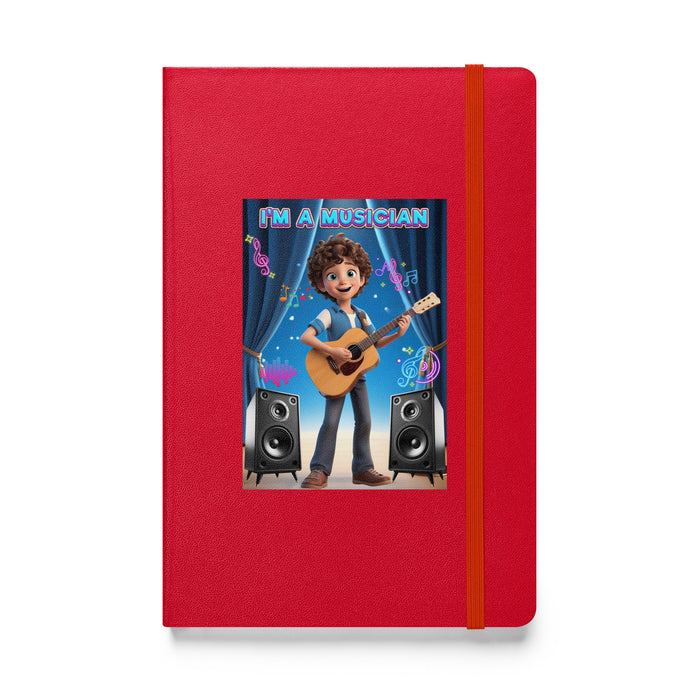 I'm a musician - Hardcover Bound Lined Notebook - 20810401