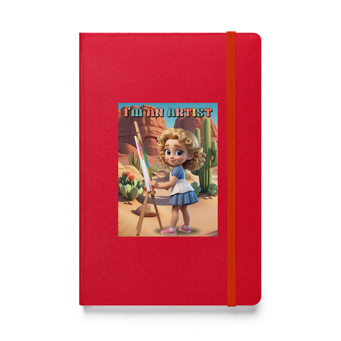 I'm an artist - Hardcover Bound Lined Notebook - 20610401