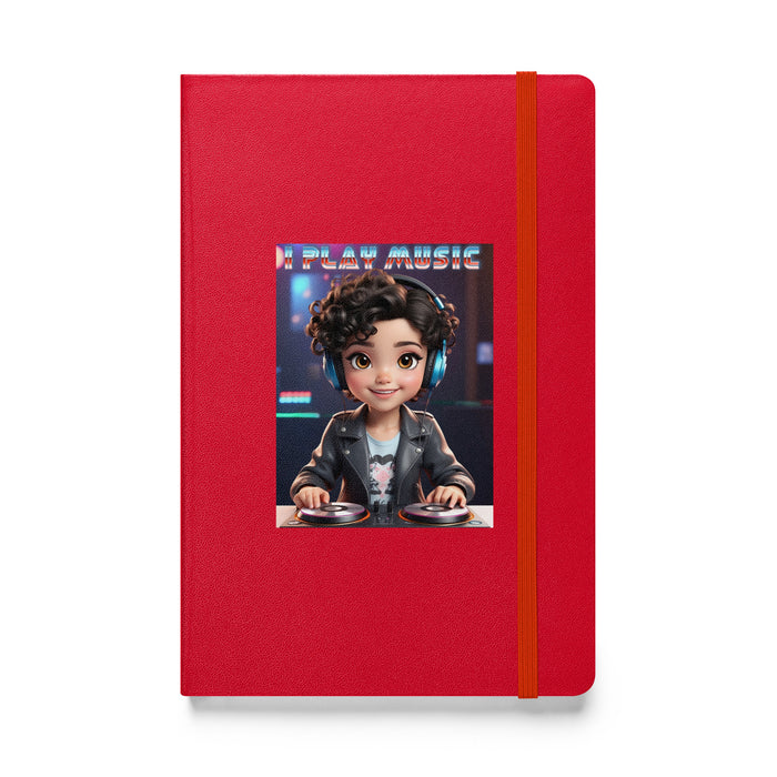 I play music - Hardcover Bound Lined Notebook - 20410401