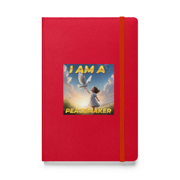 I am a peacemaker - Hardcover Bound Lined Notebook - 40410401