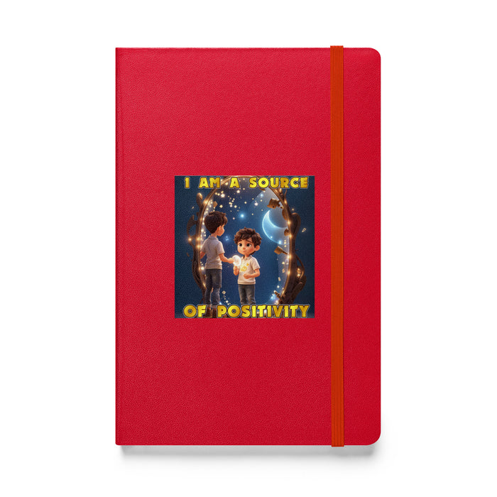 I am a source of positivity - Hardcover Bound Lined Notebook - 70710401