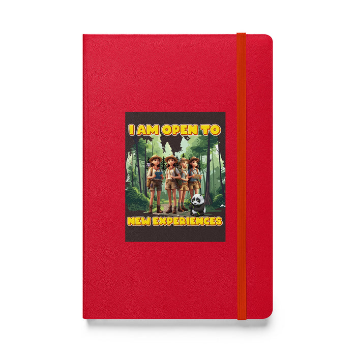 I am open to new experiences - Hardcover Bound Lined Notebook - 70510401