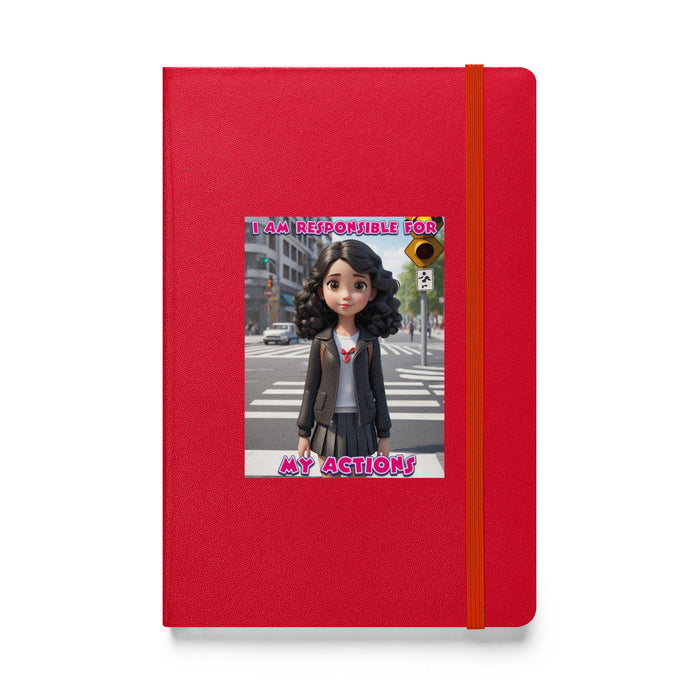 I am responsible for my actions - Hardcover Bound Lined Notebook - 80810401