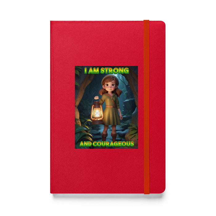 I am strong and courageous - Hardcover Bound Lined Notebook - 80310401