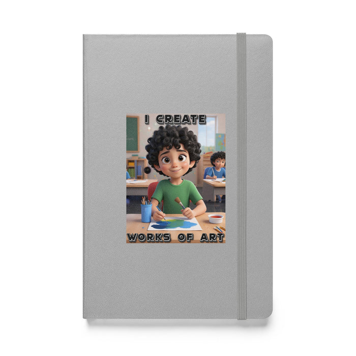 I create works of art 2 - Hardcover Bound Lined Notebook - 20310401