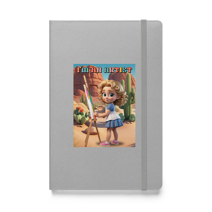 I'm an artist - Hardcover Bound Lined Notebook - 20610401