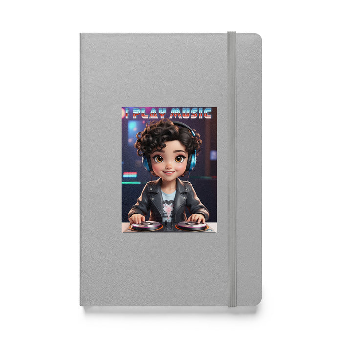 I play music - Hardcover Bound Lined Notebook - 20410401