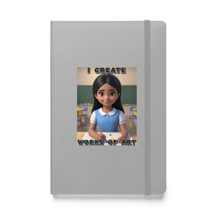 I create works of art - Hardcover Bound Lined Notebook - 20310401