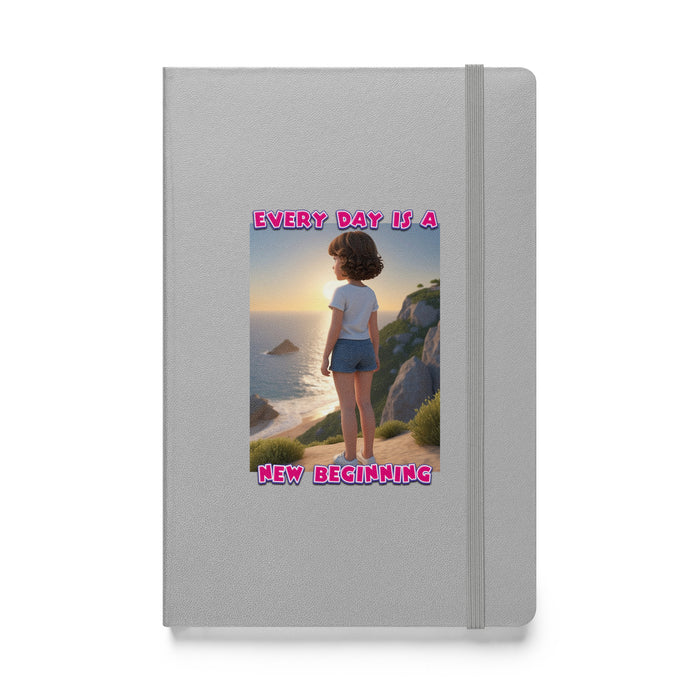 Every day is a new beginning - Hardcover Bound Lined Notebook - 30510401