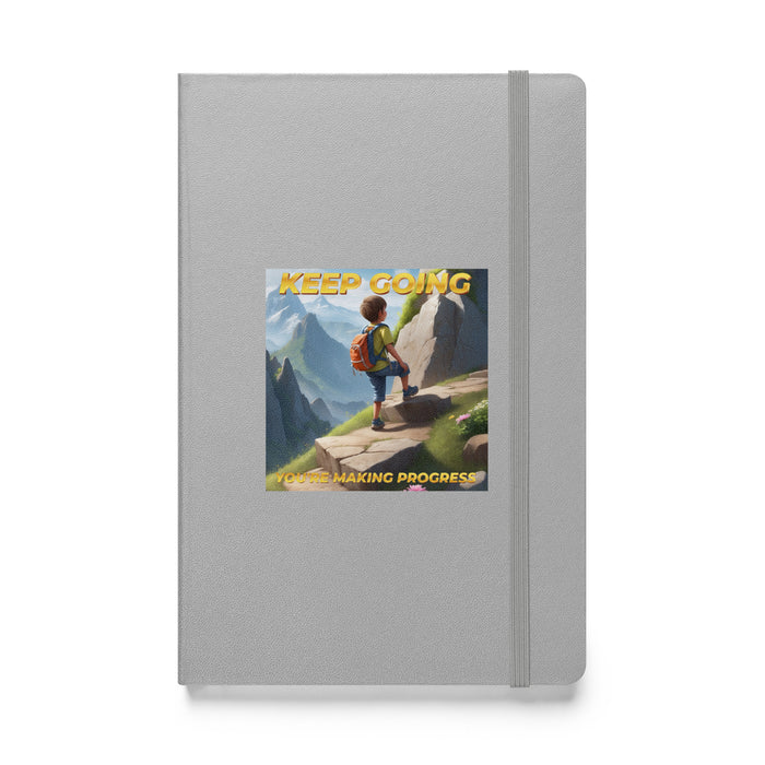 Keep going, you're making progress - Hardcover Bound Lined Notebook - 30310401