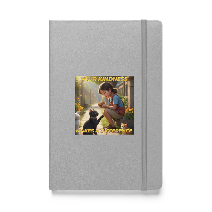 Your kindness makes a difference - Hardcover Bound Lined Notebook - 40510401