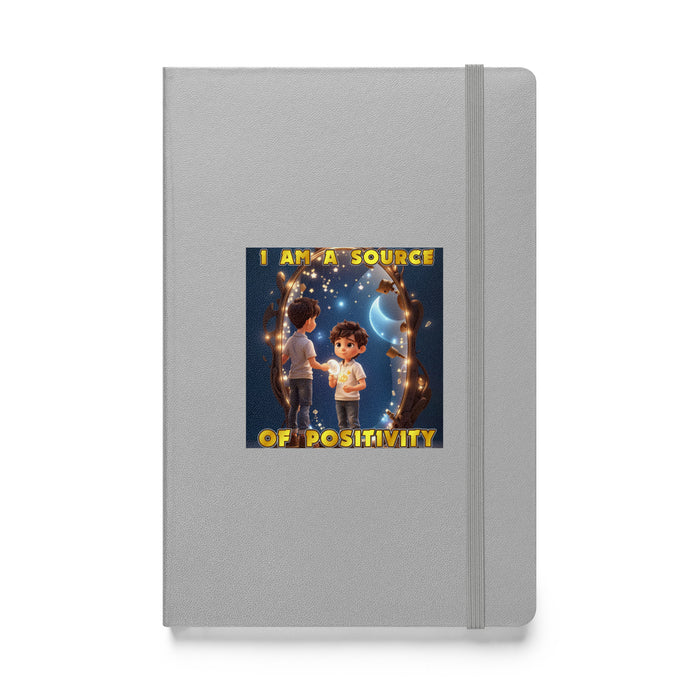 I am a source of positivity - Hardcover Bound Lined Notebook - 70710401