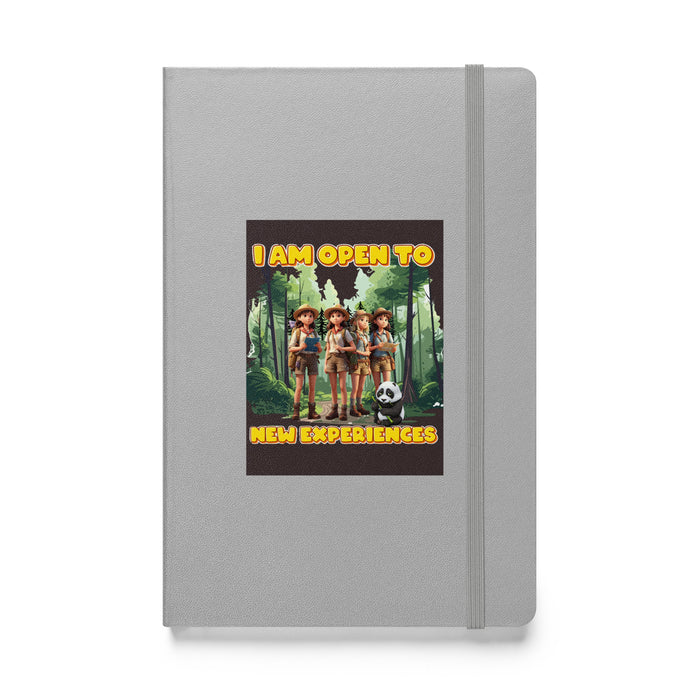 I am open to new experiences - Hardcover Bound Lined Notebook - 70510401