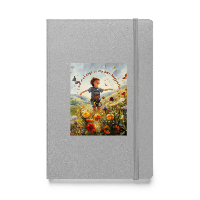 I am in charge of my own happiness 3 - Hardcover Bound Lined Notebook - 80730401