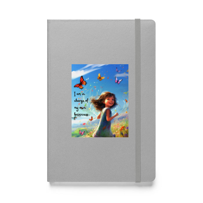 I am in charge of my own happiness 2 - Hardcover Bound Lined Notebook - 80720401