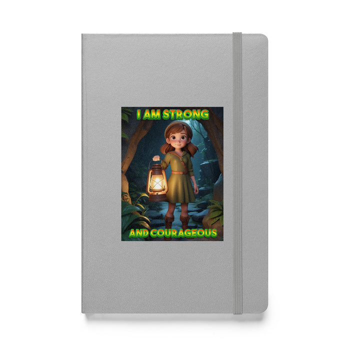 I am strong and courageous - Hardcover Bound Lined Notebook - 80310401