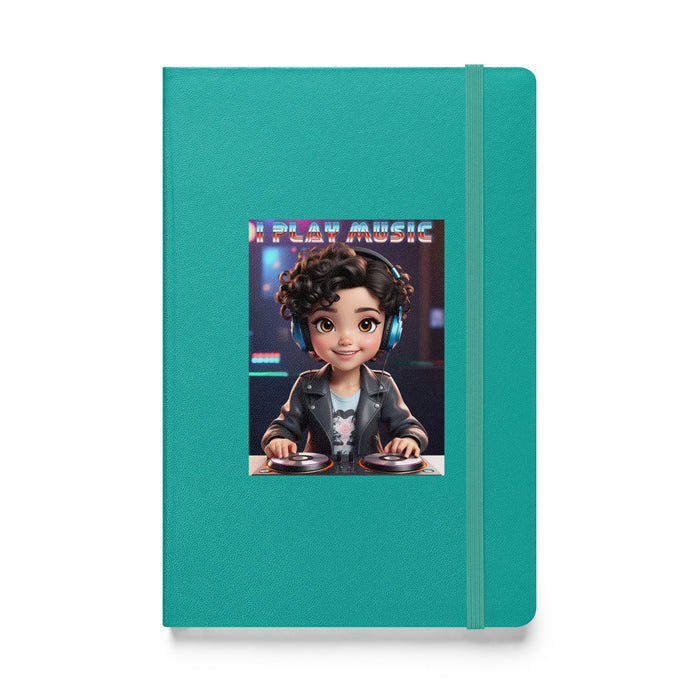 I play music - Hardcover Bound Lined Notebook - 20410401