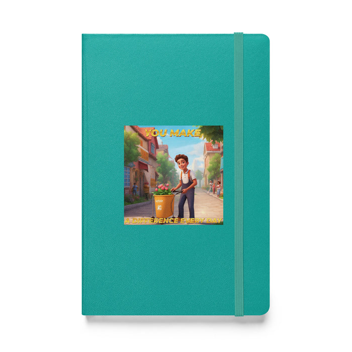 You make a difference every day - Hardcover Bound Lined Notebook - 40610401