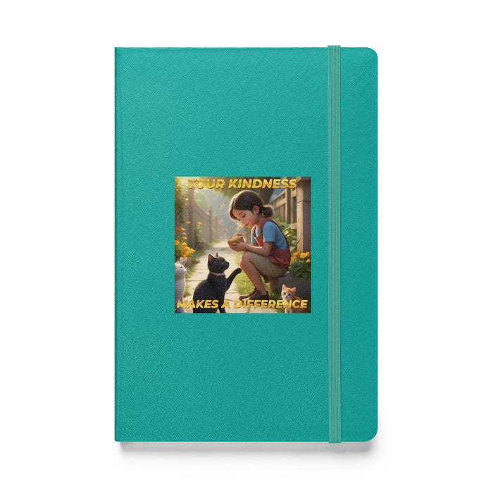 Your kindness makes a difference - Hardcover Bound Lined Notebook - 40510401