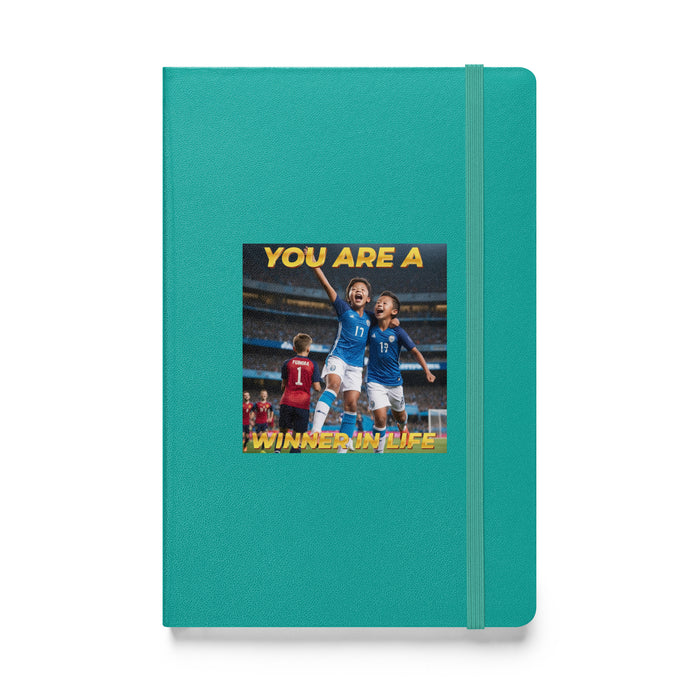 You are a winner in life - Hardcover Bound Lined Notebook - 60610401