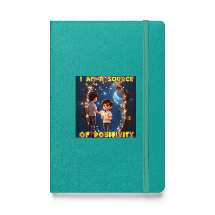 I am a source of positivity - Hardcover Bound Lined Notebook - 70710401