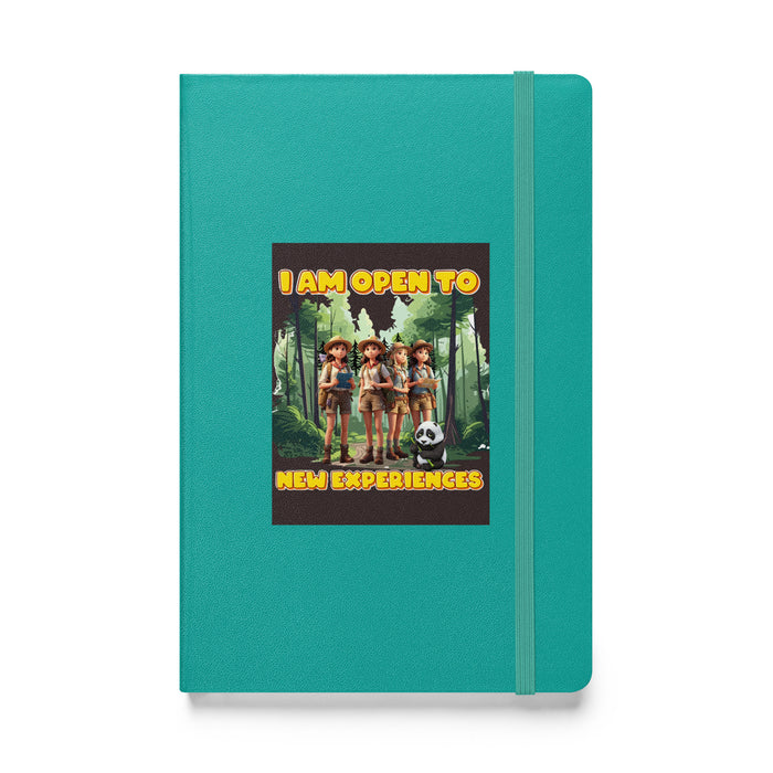 I am open to new experiences - Hardcover Bound Lined Notebook - 70510401