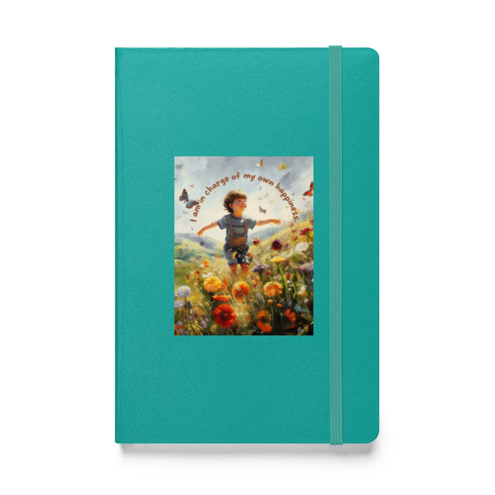 I am in charge of my own happiness 3 - Hardcover Bound Lined Notebook - 80730401