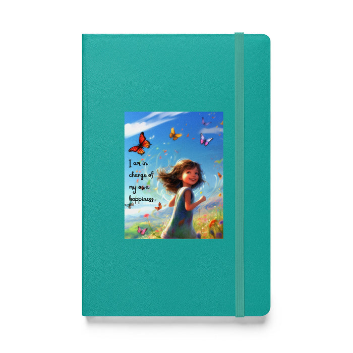 I am in charge of my own happiness 2 - Hardcover Bound Lined Notebook - 80720401