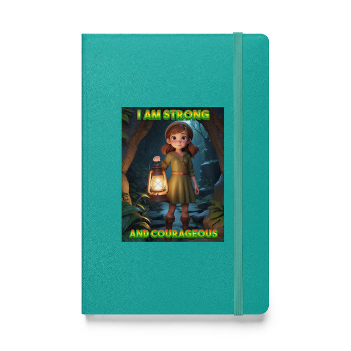 I am strong and courageous - Hardcover Bound Lined Notebook - 80310401