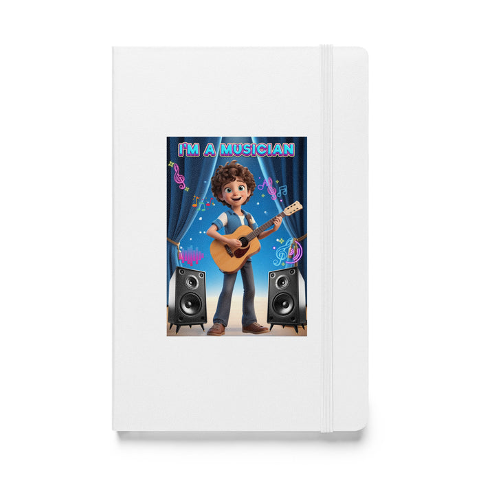 I'm a musician - Hardcover Bound Lined Notebook - 20810401