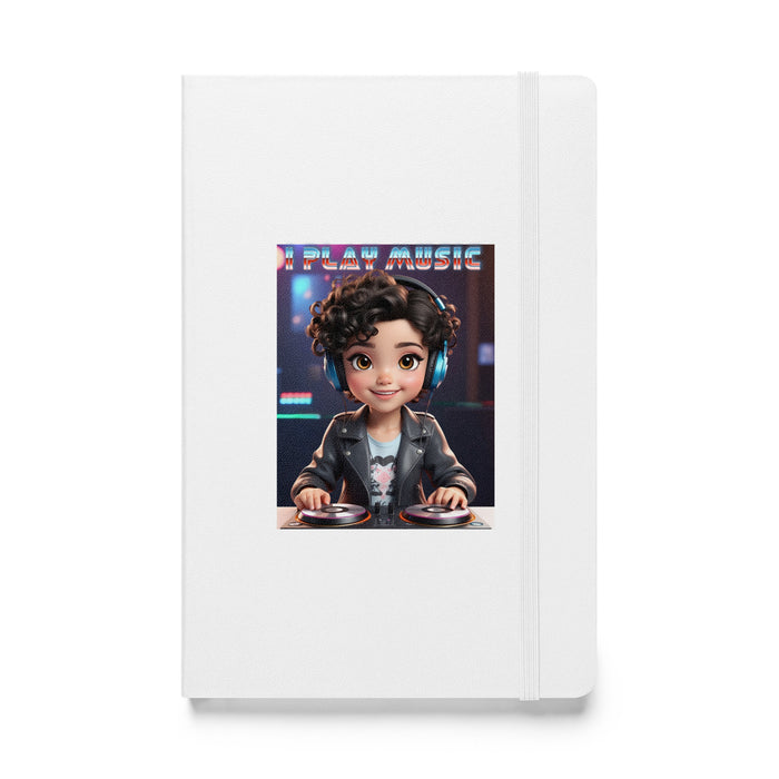 I play music - Hardcover Bound Lined Notebook - 20410401