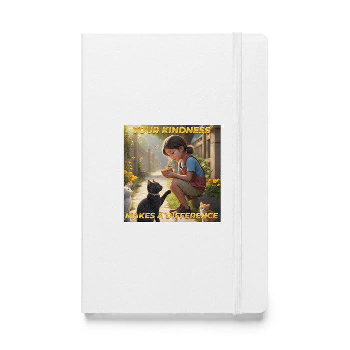 Your kindness makes a difference - Hardcover Bound Lined Notebook - 40510401