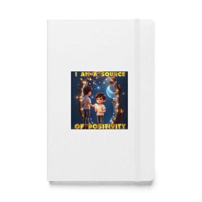 I am a source of positivity - Hardcover Bound Lined Notebook - 70710401