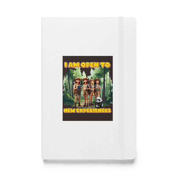 I am open to new experiences - Hardcover Bound Lined Notebook - 70510401