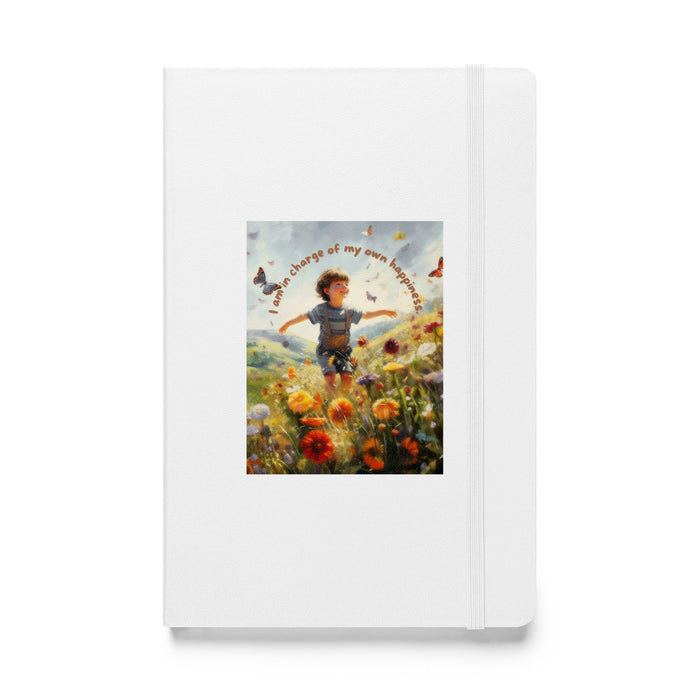 I am in charge of my own happiness 3 - Hardcover Bound Lined Notebook - 80730401