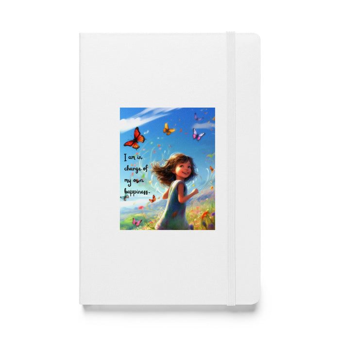 I am in charge of my own happiness 2 - Hardcover Bound Lined Notebook - 80720401