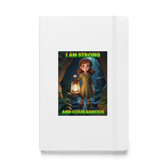 I am strong and courageous - Hardcover Bound Lined Notebook - 80310401