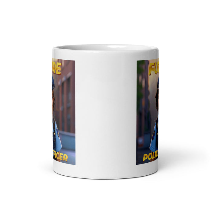 Future Police Officer 3 - White Glossy Mug - 10210501