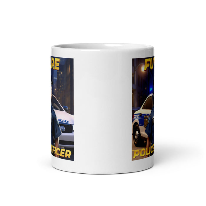 Future Police Officer 4 - White Glossy Mug - 10210501