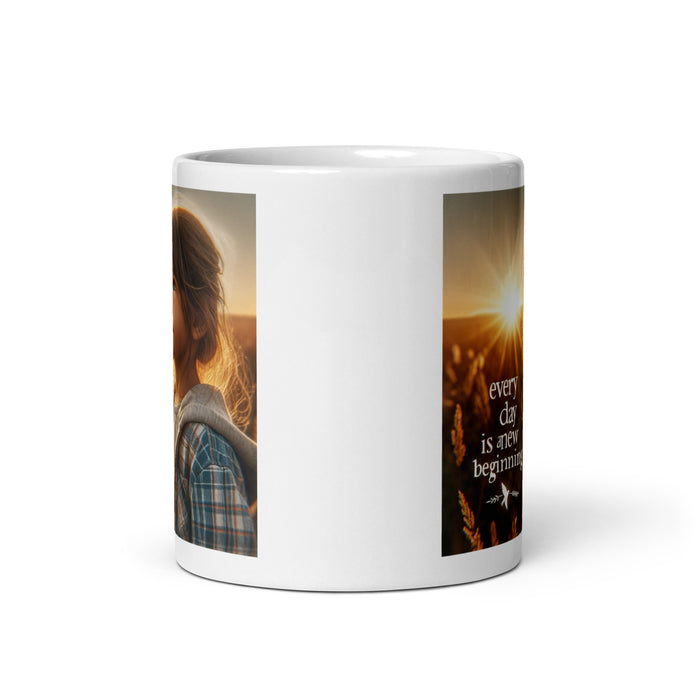 Every day is a new beginning 3 - White Glossy Mug - 30530501