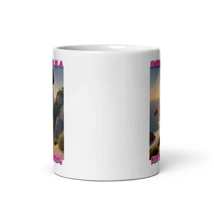 Every day is a new beginning - White Glossy Mug - 30510501