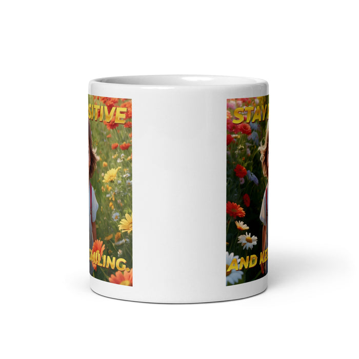 Stay positive and keep smiling - White Glossy Mug - 30710501