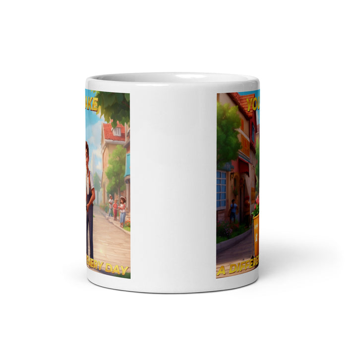 You make a difference every day - White Glossy Mug - 40610501