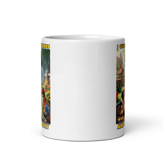 I choose kindness and empathy 3 - White Glossy Mug - 40130501