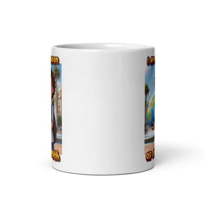 I am a beacon of strength - White Glossy Mug - 50610501