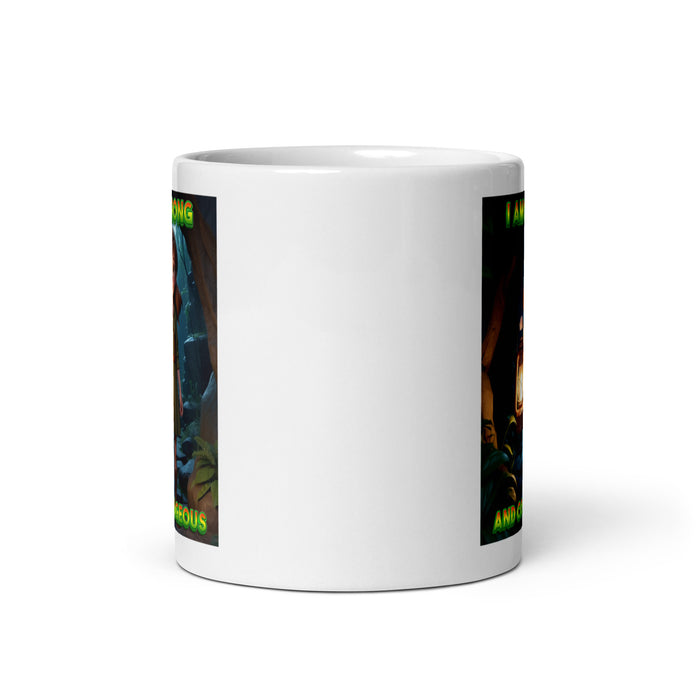 I am strong and courageous - White Glossy Mug - 80310501